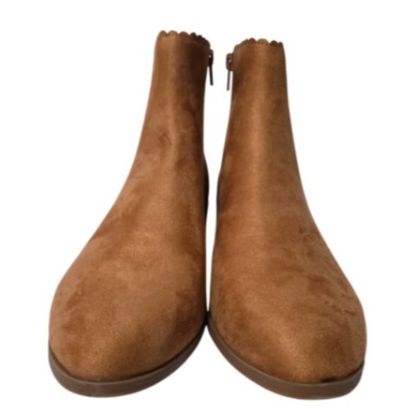 Charter Club Women Daxi Microsuede Camel Micro Ankle Boots (Size: 9 Medium) NiB - Picture 7 of 16